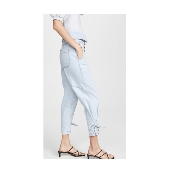 Ulla Johnson Kingston Jean in Light Wash - Picture 4 of 7